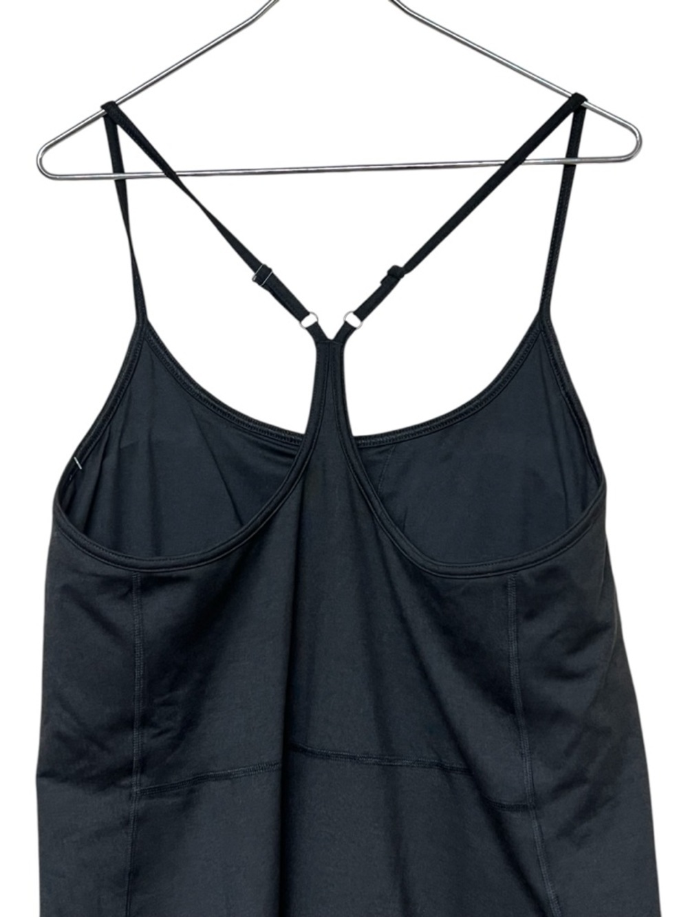 Old Navy NWT black cloud comfy athletic dress razor back built in shorts bra - Picture 6 of 12